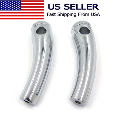 Chrome Billet Handlebar Riser Pair   5.5'' from Bottom to Hole for 7/8