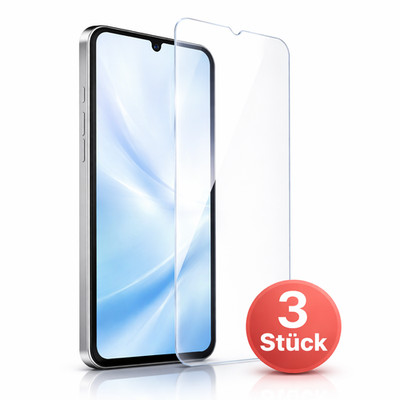 3x Panzerfolie Samsung Galaxy A34 5G Displayschutz 9H Tempered Glass