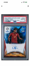 2024 Topps Chrome UEFA EURO Lamine Yamal #17 Blue Lava RC Rookie /75 PSA 10 MT