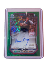 Up for auction/sale is an Owen Carey 2026 Bowman Chrome Prospect Autograph Green