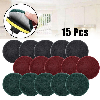 Scheuerpad Nylon Polierpad Scheuerpad Waschbecken Fliesen 100 mm 15 Stück 4 Zol
