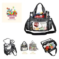 Stylish Clear Backpack 13x7x12in - Durable, Dual Zone Storage  Multiple Pockets