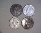1885, 1922-D, 1923-S, 1935   SILVER DOLLARS