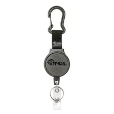 MID6-Duo Heavy Duty Badge Reel and Keychain That Holds 10 Keys, Carabiner, Bl...