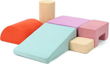 6 Pieces Soft Play Climbing for Toddlers   Indoor Foam Climber Playset for Crawl