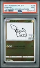 POKEMON PIKACHU 2021 JPN S PROMO YU NAGABA X PCG CAMPAIGN #208 PSA 9