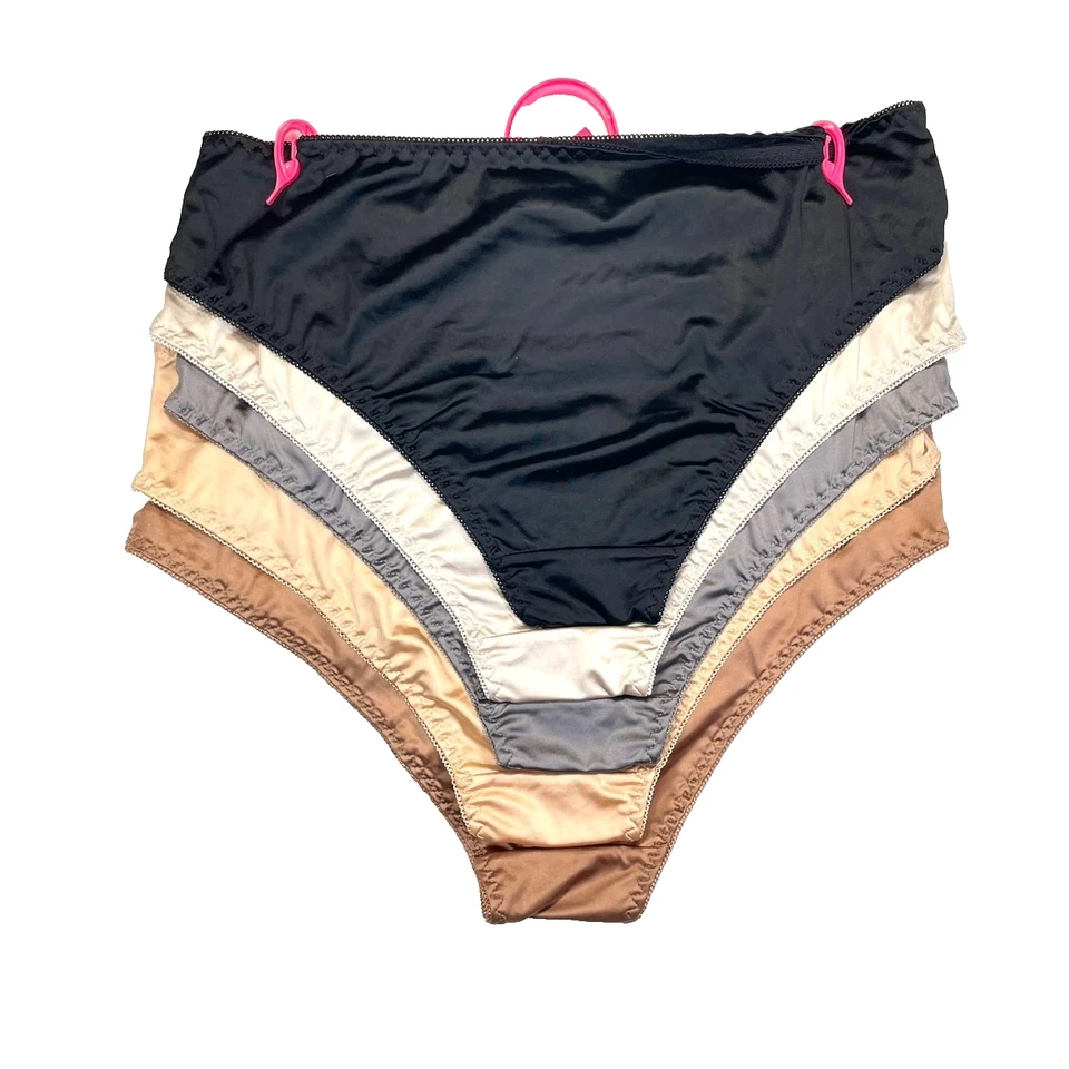 NUEVO CON ETIQUETAS PAQUETE DE 5 ropa interior de bikini Betsey Johnson para mujer L de pierna alta LCP5-BJ38 surtida Foto 3 de 4