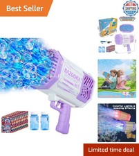 Bubble Machine Gun 69 Holes Bubbles Gun Kids Toys for Boys Girls Age 3 4 5 6 ...