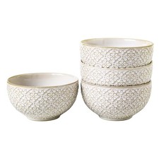 26 OZ Cereal Bowls Set of 4, Ceramic Soup Bowl for Kitchen, 6 inch Porcelain ...