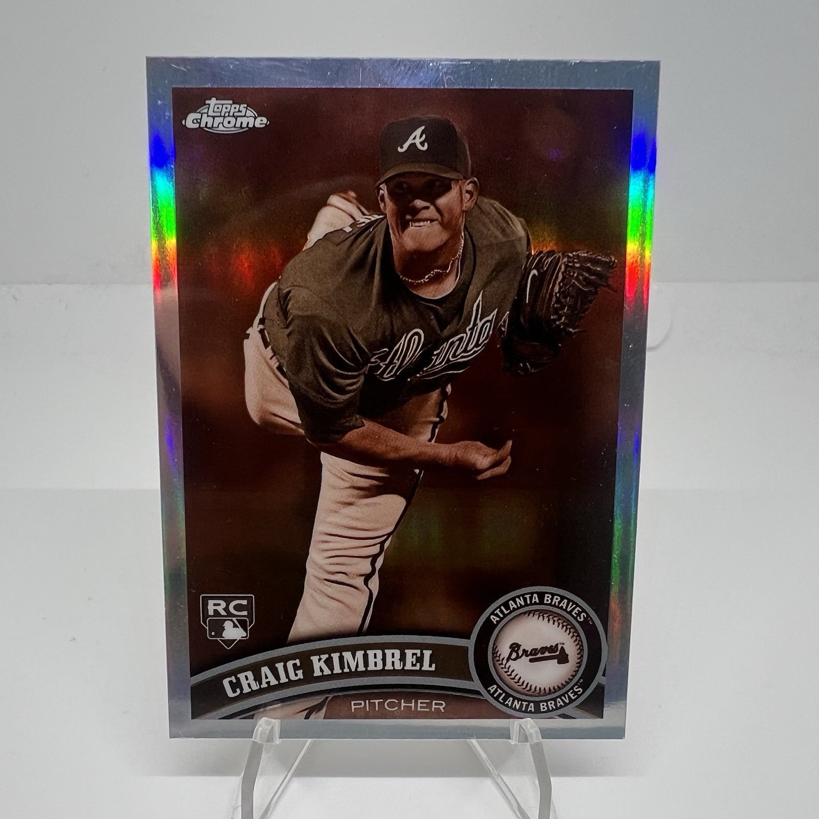 2011 Topps Chrome - Craig Kimbrel #195 Sepia Refractor /99 (RC) Rookie Braves