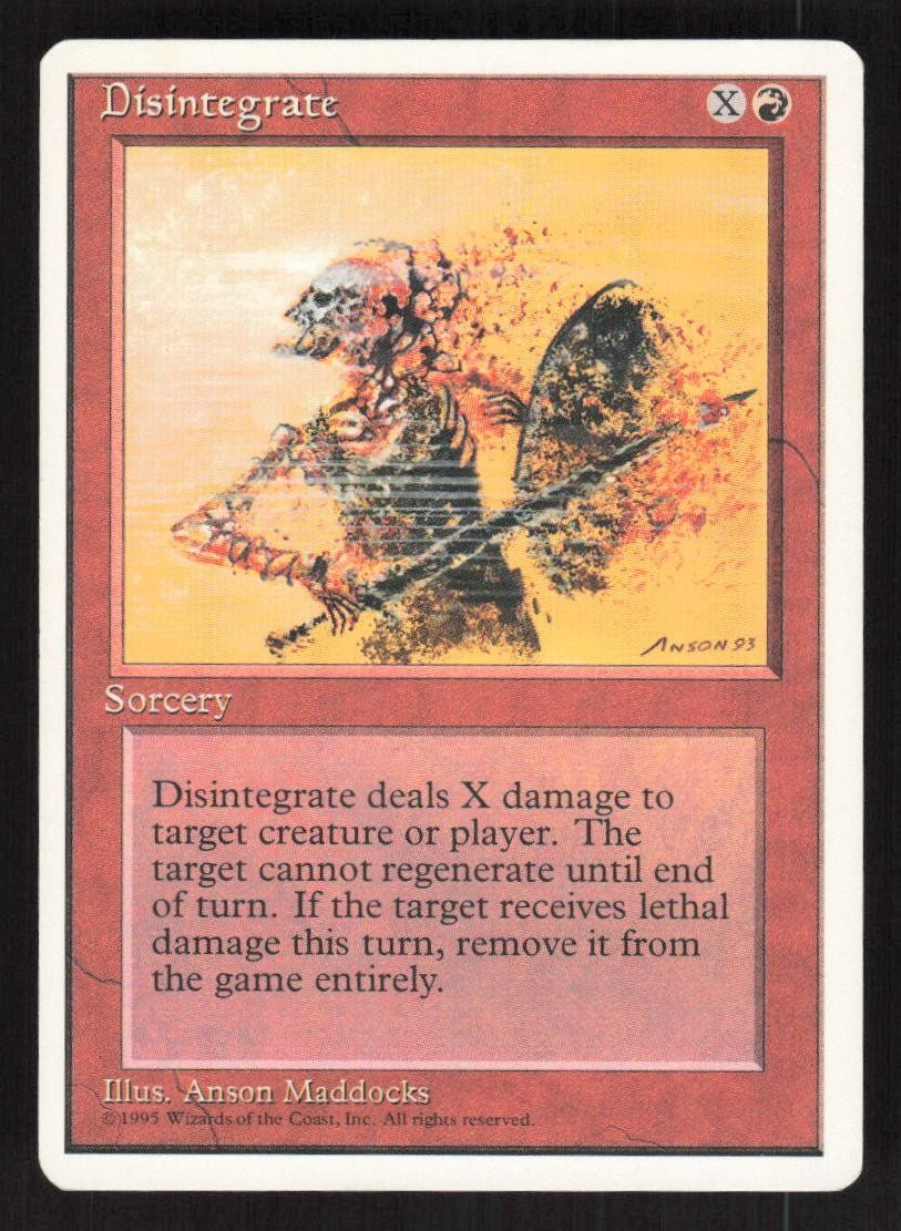 1995 Disintegrate Fourth Edition 203 MTG