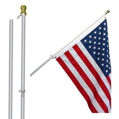 Flags Importer 6ft Spinning Flag Pole Sealed Bearing System, Upper And Lower