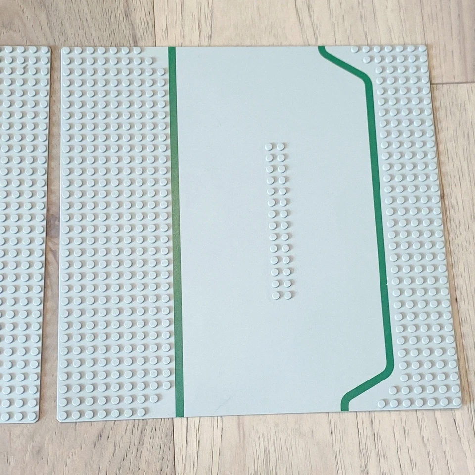 Lego 2 Pieces 10”x10” Road Base Plates For Set 6386 & 6378 Legoland Town System - Image 3 of 4
