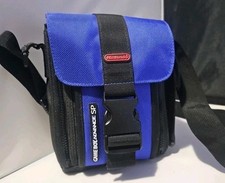 Nintendo Game Boy Advance SP Carrying Case Travel Bag Official OEM Black/Blue