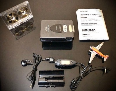Sony WM-FX1 Cassette Walkman with Radio Remote Earphones AA
