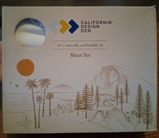 California Design Den Twin Sheet Set Bright White 100 Cotton Sateen Weave Read.