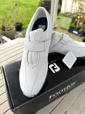 FootJoy LoPro Ladies Spiked Golf Shoes Size 4.5 White Leather Brand New In Box