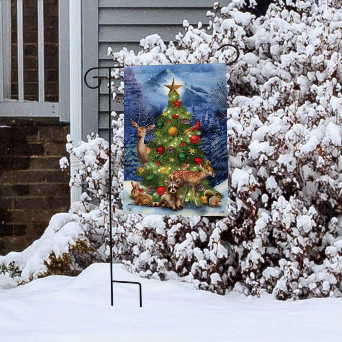 Briarwood Lane Christmas Tree Friends Garden Flag