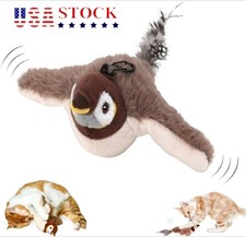 Bird Cat Toy Simulated Chirping Bird Interactive Cat Toy Rechargeable Flapping