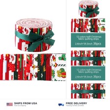 Jelly Roll Fabric, Pre-Cut Jelly Roll Fabric Strips for Quilting, Jelly Rolls...