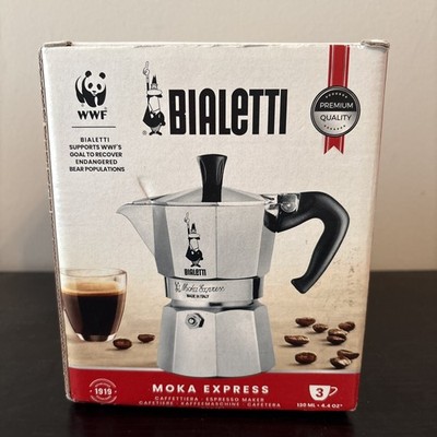 Bialetti 275-06 6-Cup Stovetop Coffee Maker - Silver