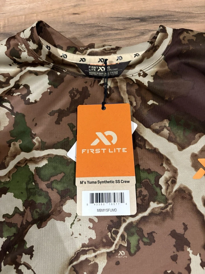 First Lite Yuma Short Sleeve Lightweight Baselayer - Medium - Fusion - Image 2 of 4