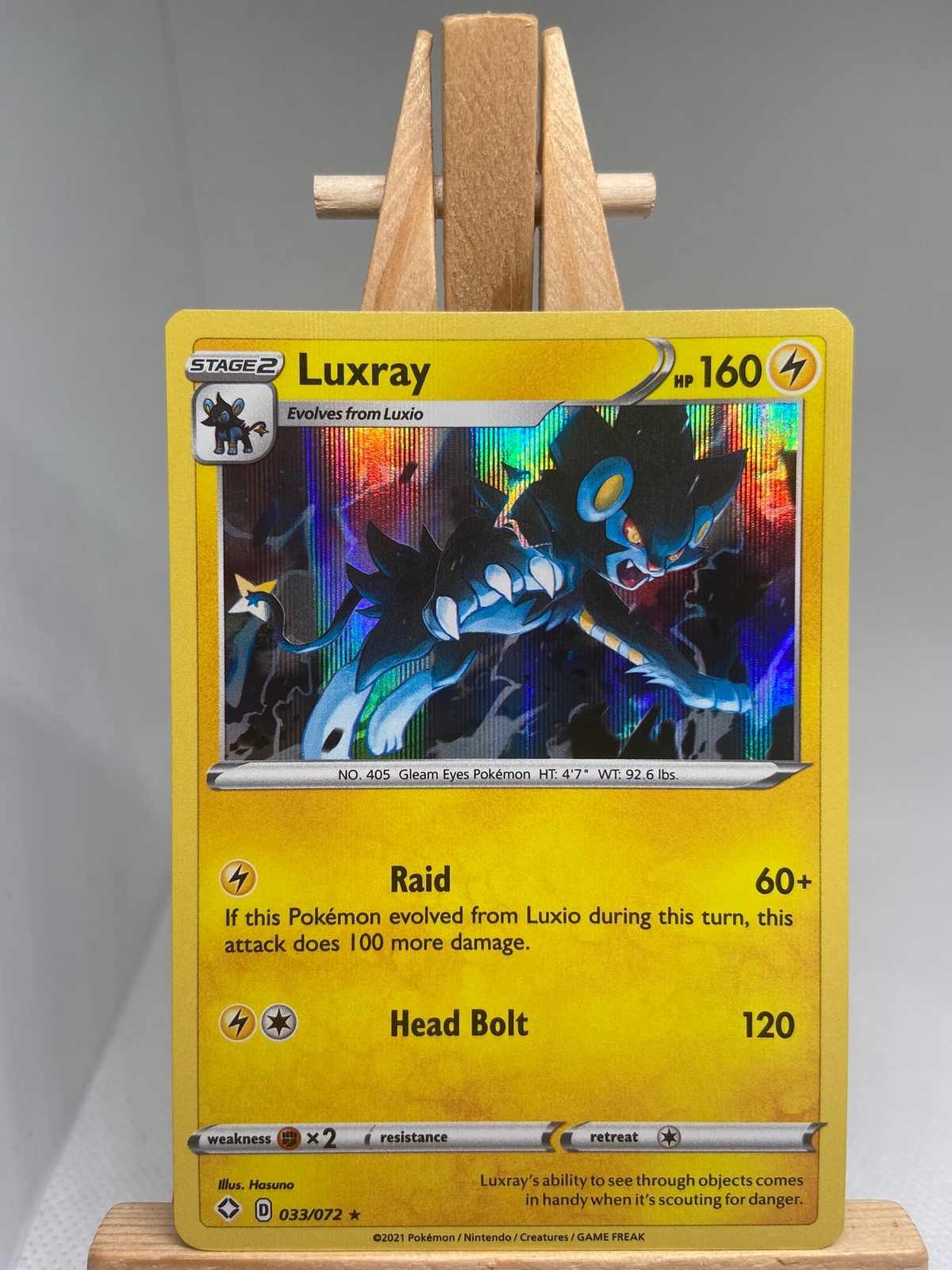 Luxray - Holo Rare - Shining Fates 033/072 - MINT - Pokemon