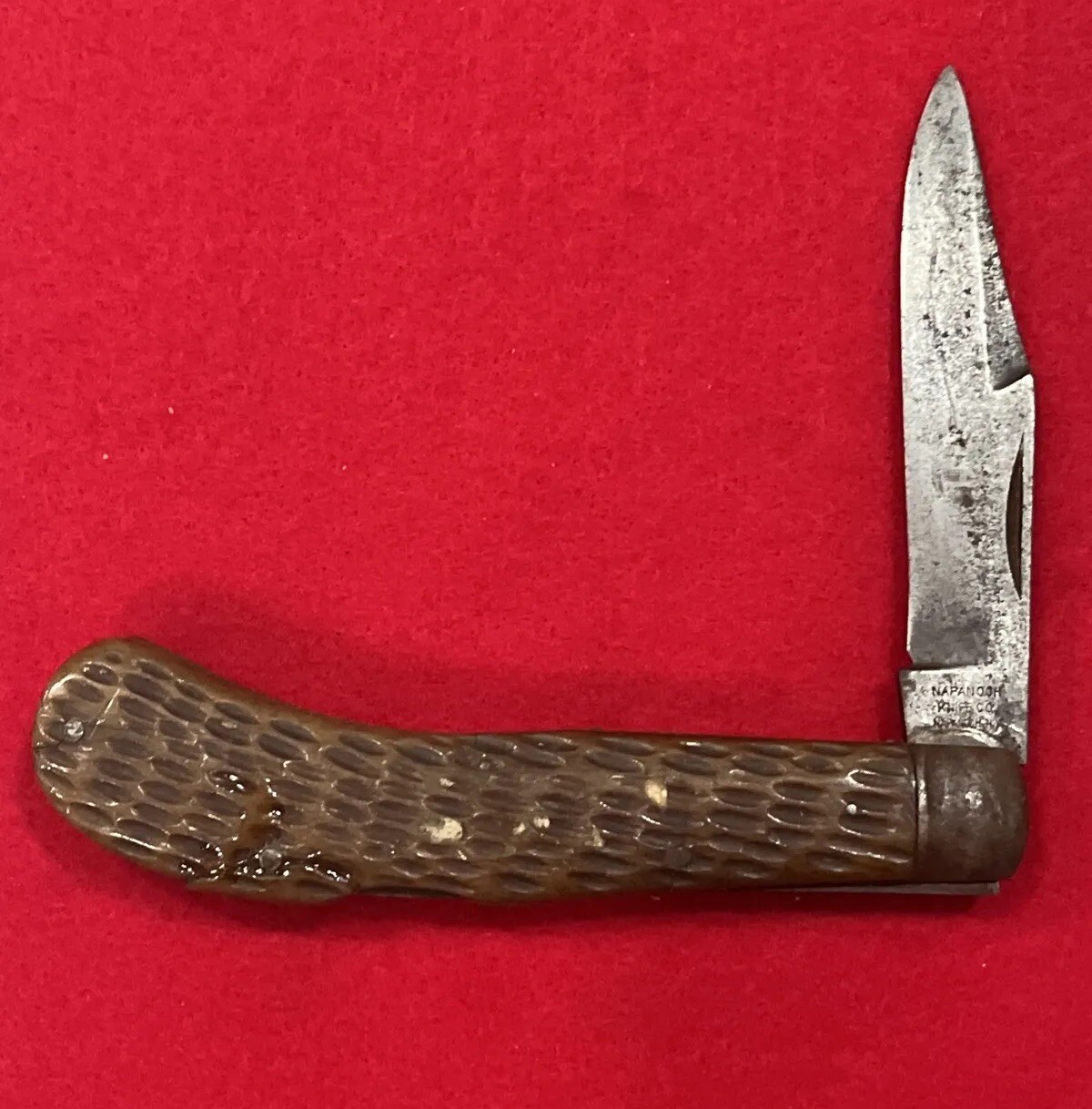 Vintage Napanoch Knife Co. Napanoch, NY Folding Hunter Knife eBay