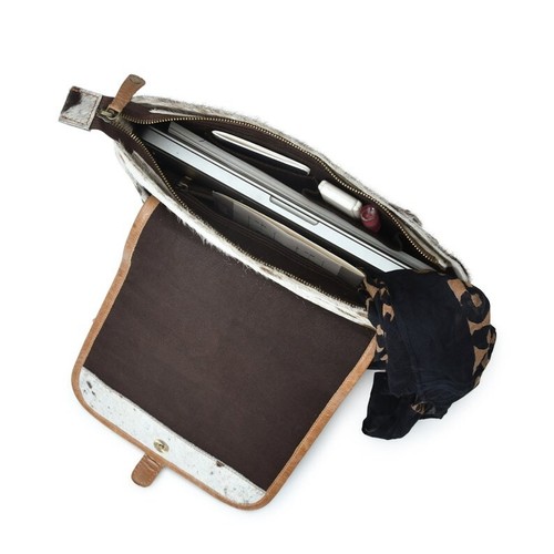 Western Cow Hide Leather Backpack | Handmade Laptop Rucksack Women's Backpack - Picture 6 of 8