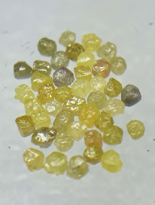 2.00 Ct  Natural Raw Diamonds Yellow Rough Diamond Natural Uncut Small Diamond