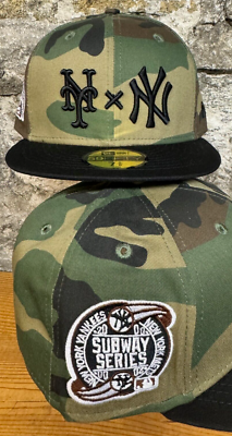 NY Yankees x Mets Camoflauge Subway Series New Era Fitted Club