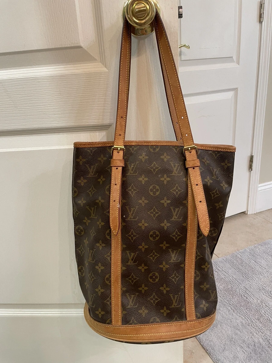 Louis Vuitton Bucket Gm Brown Canvas Shoulder Bag (Pre-Owned)