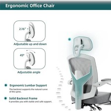 Gaming Chair, Ergonomic Computer Chair Footrest and Lumbar Support,Office 3