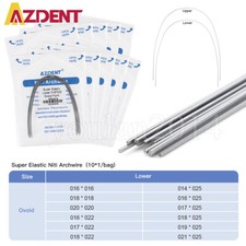 100Pc AZDENT Dental Orthodontic Arch Wire Super Elastic NITI Rectangular Ovoid