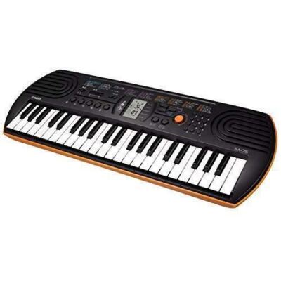 Casio Mini Keyboard SA-76 44 key Black & Orange Electronic