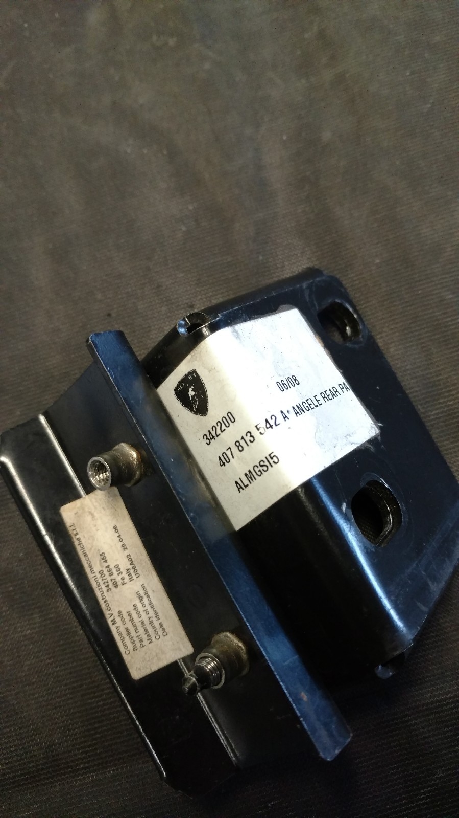 LAMBORGHINI GALLARDO BRACKET OEM 407813542A