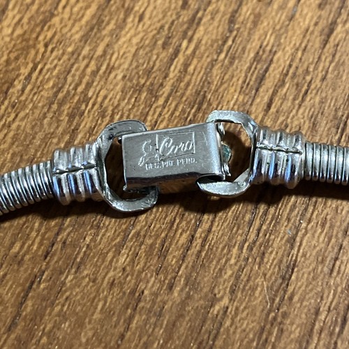 Collana girocollo catena bobina CORO tono argento classico 14,5" - Foto 4 di 5