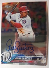 2018 TOPPS CHROME RC AUTO ADRIAN SANCHEZ