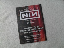 NINE INCH NAILS - lovely colour tour flyer (MINT)