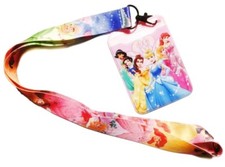 Disney Princesses LANYARD With Badge ID Holder Keychain