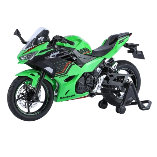1/12 KAWASAKI Ninja 400 giocattolo moto in miniatura modello in metallo - Immagine 4 di 4