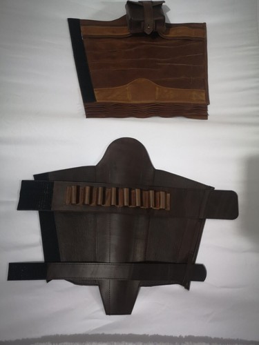 The Mandalorian Leather Leg Armour,Handcrafted Leather Hostler, Cosplay Costume - Picture 16 of 22