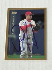 Pete Harnisch 1999 Topps Authentic Signed Autograph Auto Card Cincinnati Red HTF