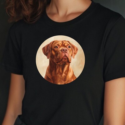T-Shirt Frauen Bordeauxdogge Portrait Motiv Baumwolle Größe XS bis 3XL