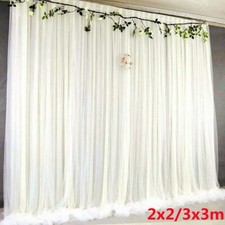 XXL Hintergrund Hochzeit Vorhang Weiß Vorhänge Hochzeitsdeko Party Fotografie