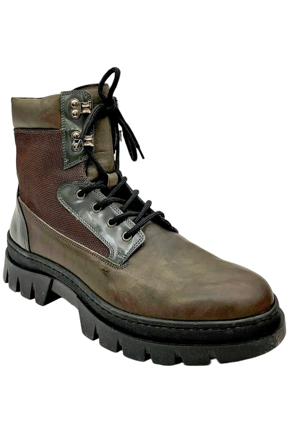 Мужские ботинки Allister из телячьей кожи Donald Pliner темно-серого цвета 12290₽