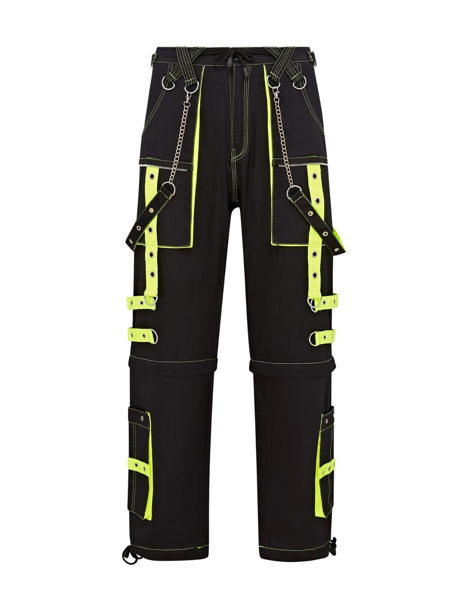 パンツ No Faith Studios green black used cargo s-l1200.jpg