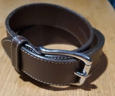 BANANA REPUBLIC oil tanned leather 1.25" wide belt 36" - 40" Made in USA