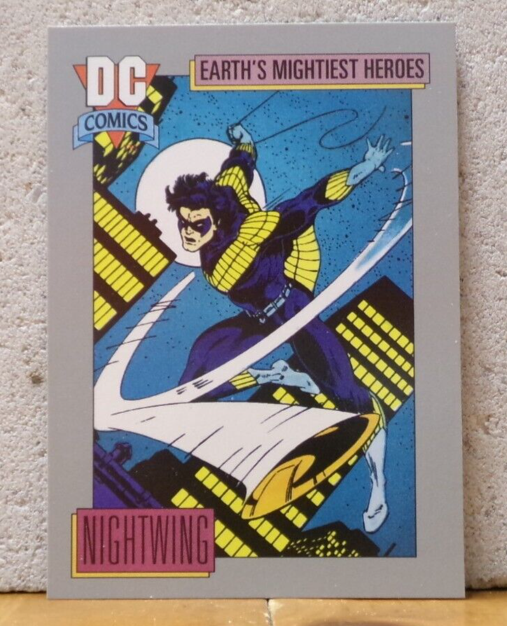 DC COMICS TRADING CARDS NIGHTWING DICK GRAYSON EARTH'S MIGHTIEST