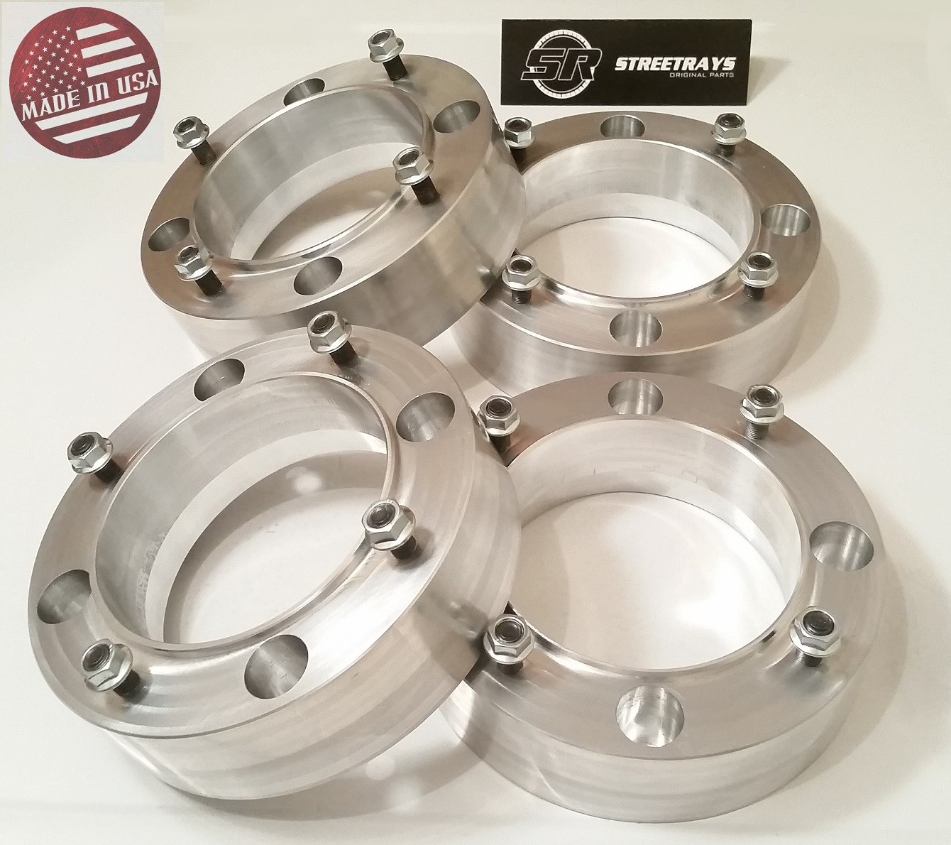 4Pcs Wheel Spacers 4x156 1" Thick 3/8"x24 Studs For Polaris RZR